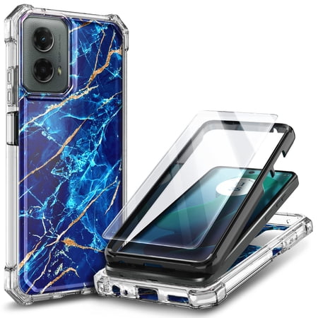 NGB SUPREMACY For moto g 5G 2024 Phone Case Tempered Glass Screen Protector Full-Body Protective Shockproof Bumper Motorola g 5G 2024 Case Cover