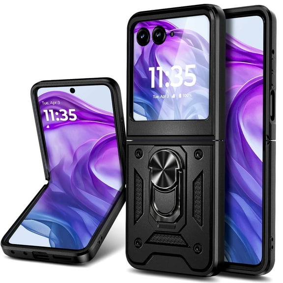 NGB SUPREMACY For Motorola razr 2024/2025 Phone Case Built-In Kickstand Ring Holder Magnetic Car Mount Shockproof Military Protective Moto razr 2024/2025 Case Cover