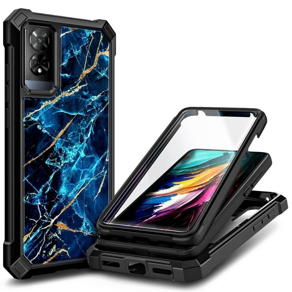 NGB SUPREMACY For TCL 50 XE 5G / TCL 50 XE NXTPAPER 5G Phone Case Built-In Screen Protector Film Full-Body Protective Shockproof Bumper TCL 50 XE / TCL 50 XE NXTPAPER Case Cover