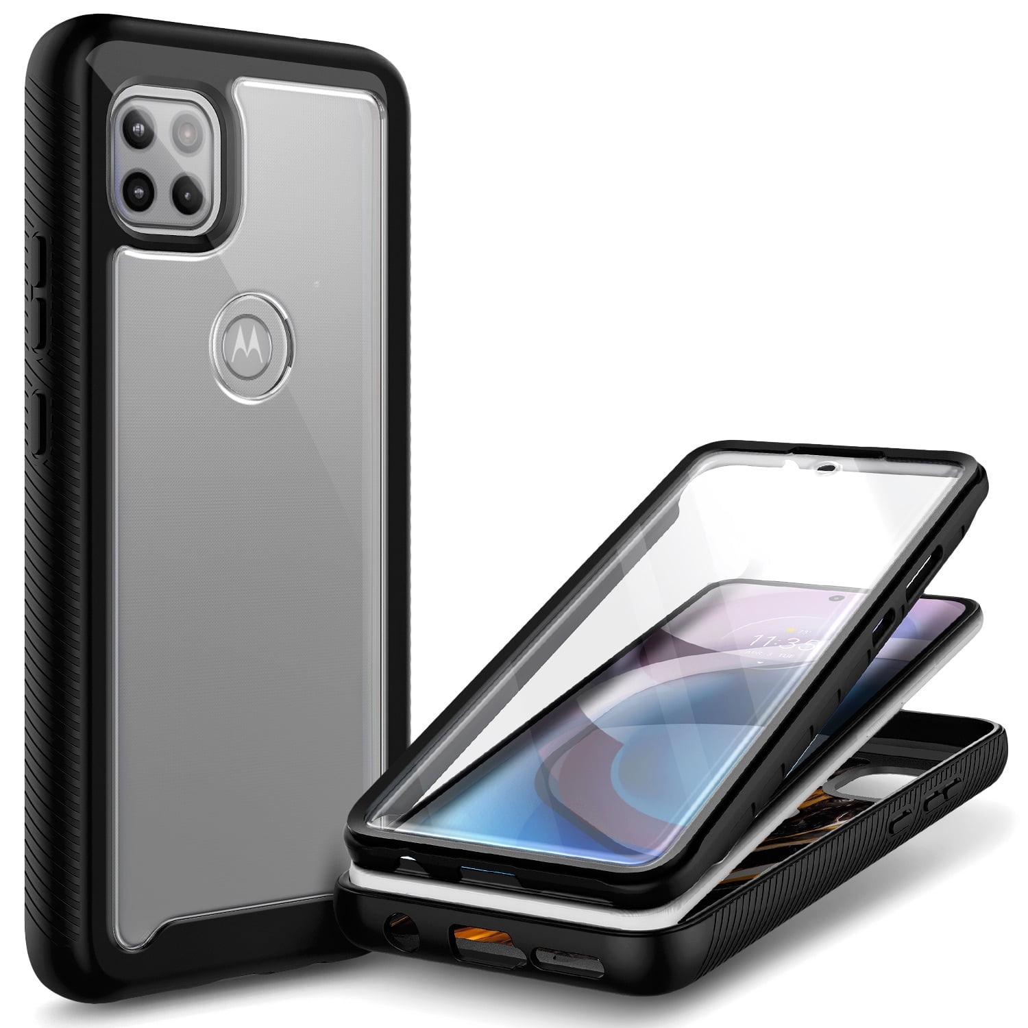 Motorola One 5g Uw Case With Built-in Screen Protector