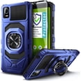 thumbnail image 1 of Nagebee Phone Case Compatible for Cricket Debut Smart (2022) with Tempered Glass Screen Protector (Full Coverage), Full-Body Protective [Military-Grade], Magnetic Car Ring Holder Durable (Blue), 1 of 6