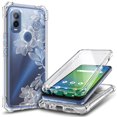 thumbnail image 1 of Nagebee Phone Case Compatible for Cricket Innovate E 5G Case (E Version 2022) with [Built-in Screen Protector], Full-Body Protective Shockproof Rugged Bumper Cover Impact Resist Durable Case (Flower), 1 of 6