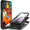 thumbnail image 1 of Nagebee Phone Case Compatible for Motorola Moto G 5G (2022) with [Built-in Screen Protector], Full-Body Protective Shockproof Rugged Bumper Cover, Impact Resist Durable Case (Colorful), 1 of 5