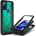 thumbnail image 1 of Nagebee Phone Case Compatible for Motorola Moto G Pure 2021 / Moto G Play 2023 / Moto G Power 2022 with [Built-in Screen Protector] Full-Body Protective Shockproof Rugged Bumper (Plum), 1 of 5
