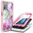 thumbnail image 1 of Nagebee Phone Case Compatible for Nokia G400 5G (N1530DL) with Tempered Glass Screen Protector, Full-Body Protective Shockproof Rugged Bumper Cover Impact Resist Durable Phone Case (Fantasy), 1 of 6