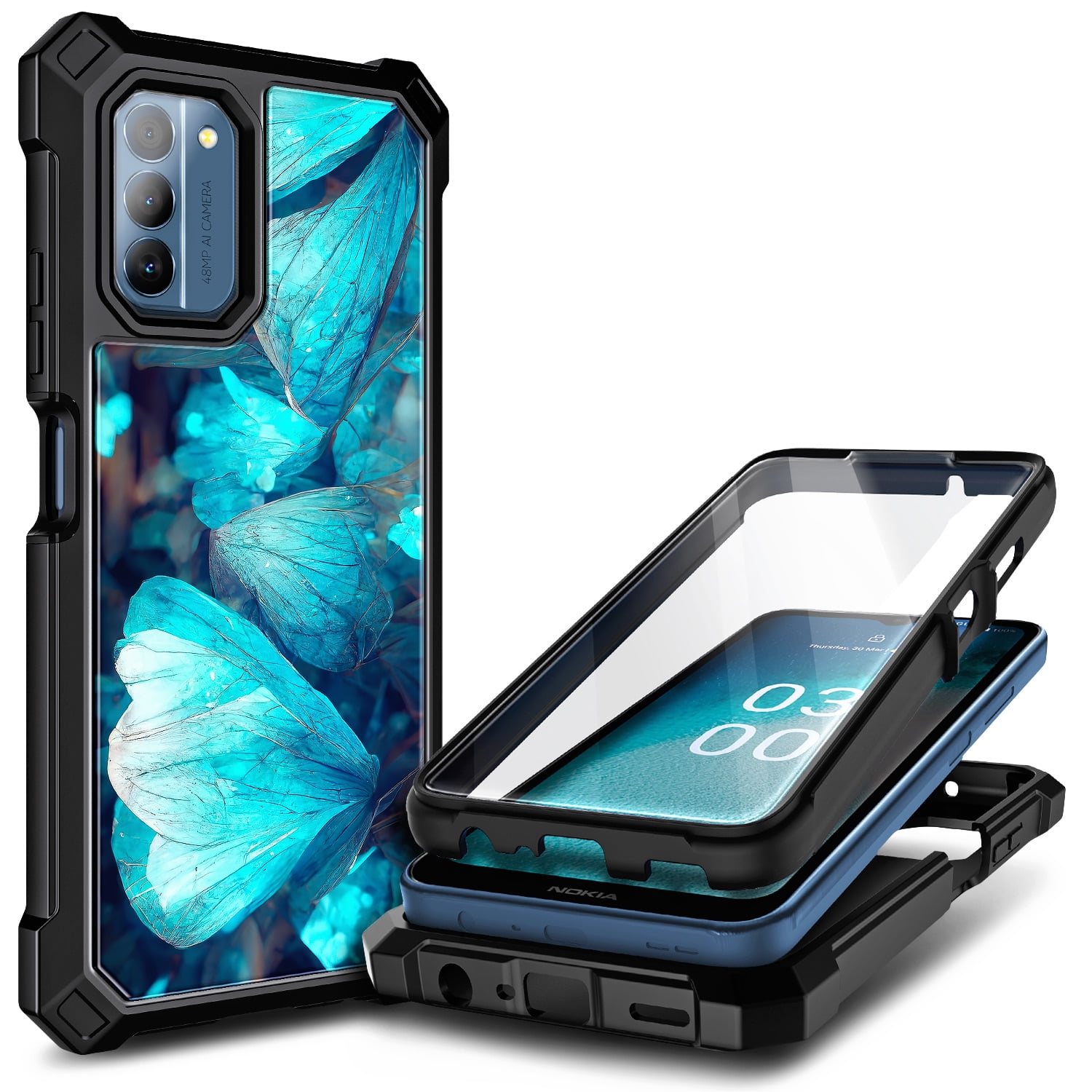 nokia g300 phone case with built in screen protector