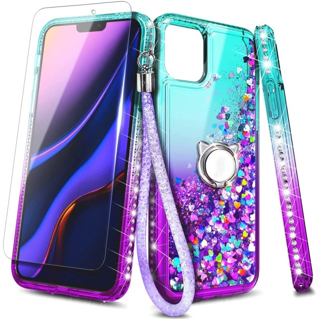 Nagebee Phone Case for iPhone 11 with Tempered Glass Screen Protector