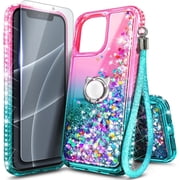 NGB SUPREMACY For iPhone 11 Phone Case Screen Protector Ring Holder Wrist Strap Lanyard Shiny Sparkly Glitter iPhone 11 Case Cover