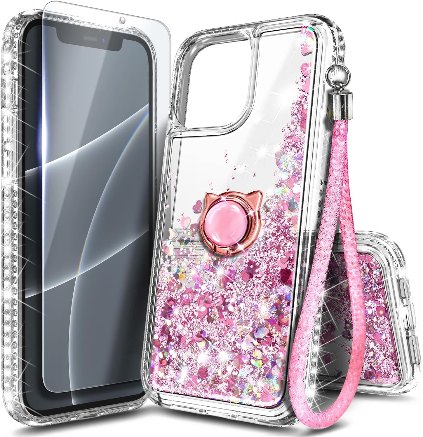 NGB SUPREMACY iPhone 11 Case Screen Protector Ring Holder Lanyard ...