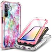 Nagebee For Samsung Galaxy A15 5G Phone Case Built-In Screen Protector Full-Body Protective Shockproof Rugged Bumper Impact Resist Dependable Phone Cover Fantasy