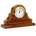 thumbnail image 1 of Nagina International 10" Quartz Traditional Tambour Indoor Mantel Clock, Silent Mechanism, 1 of 5