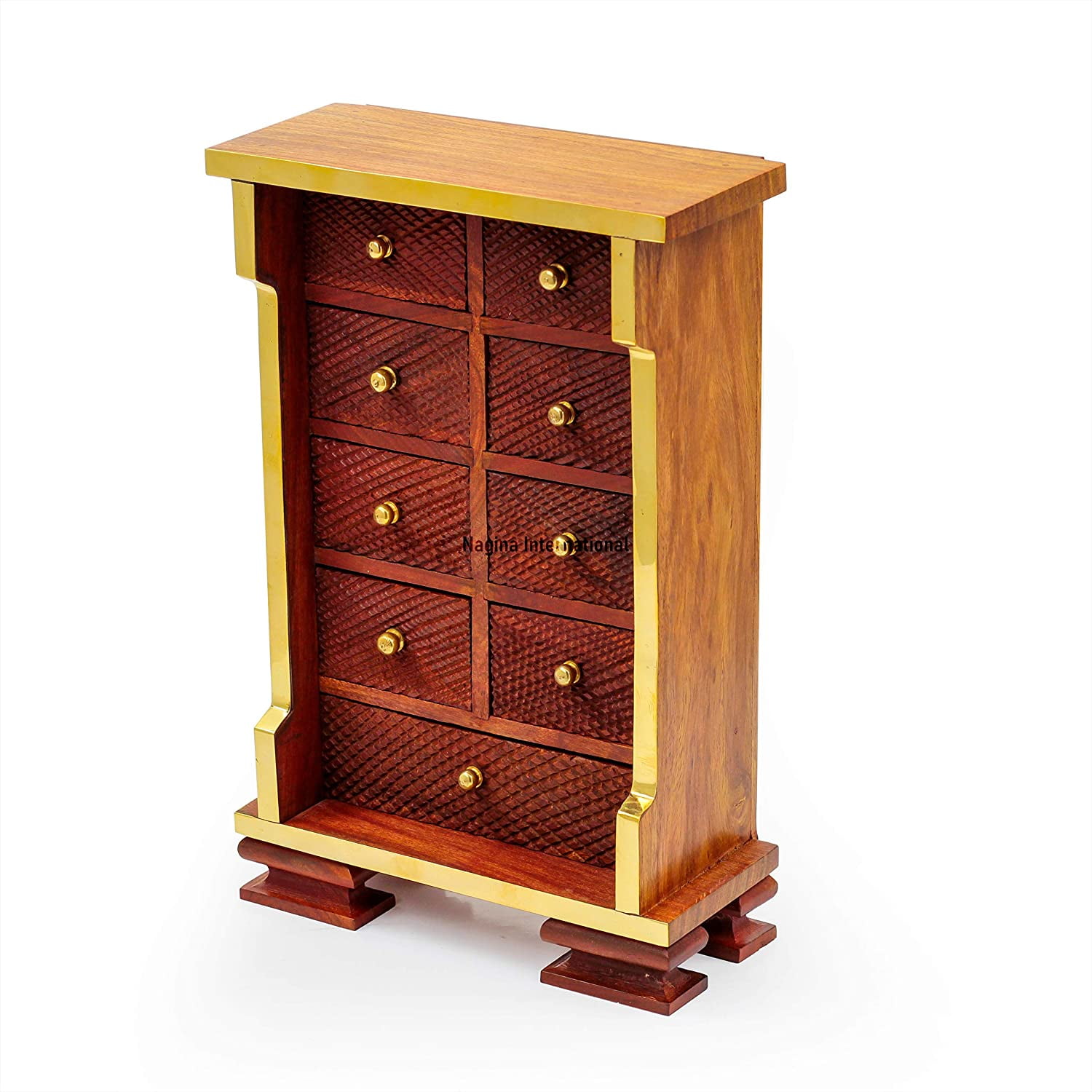 Nagina International 11 Wooden Crafted Multi Drawer Almirah Premium Wood Craft Decor Gifts Functional Tiny Cupboard fe7071bf 2cba 437a 9a3a b35be9856bdf.e5913bb62c9336b4a7c8ce455e42c3ba