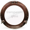 thumbnail image 1 of Nagina International Antique Coke Copper Wall Mounted Nautical Premium Aluminum Vintage Mirror | Ship's Porthole Window | Pirate's Maritime Nautical Themed Decor (8 Inches, Light Antique Window)., 1 of 6