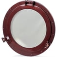 thumbnail image 1 of Nagina International Antique Copper Premium Nautical Maritime Ship's Porthole | Authentic Rustic Appeal Porthole Mirrors & Windows (Transparent Glass, 17 Inches), 1 of 6