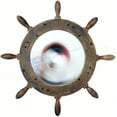 thumbnail image 1 of Nagina International Antique Wall Mirror Ship Wheel | Vintage Rustic Appeal Decor (30 Inches), 1 of 6