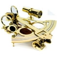 thumbnail image 1 of Nagina International Nautical Brass Polished & Antique Marine Navigation Sextant (1 Inches, Polished Brass), 1 of 5