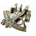 thumbnail image 1 of Nagina International Nautical Brass Polished & Antique Marine Navigation Sextant (9 Inches, Antique Brass), 1 of 6