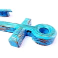thumbnail image 1 of Nagina International Nautical Pine Wood Hand Crafted Sailor Ocean Blue Captain's Ship Anchor - Home Decor - Pirate Nursery Gift (12 x 6 x 1.5), 1 of 1