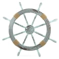 thumbnail image 1 of Nagina International Nautical Pine Wood Pirate Ship Wheels - Home Decor (12 Inches, Antique), 1 of 2