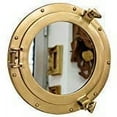 thumbnail image 1 of Nagina International Porthole Mirror Brass matt Finish to Open, Ship Maritime Decoration 44 cm, 1 of 1