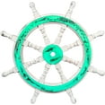 thumbnail image 1 of Nagina International Premium Handcrafted Wall Sculpture & Decor Accent Nautical Antique Ocean Beach Decorative Ship Wheels | Maritime Wall Decor & Gifts (20 Inches, Cane Green), 1 of 6