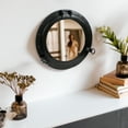 thumbnail image 1 of Nagina International Premium Matte Black Nautical Porthole Wall Mounted Mirrors | Maritime Ship's Decor Window, 1 of 9