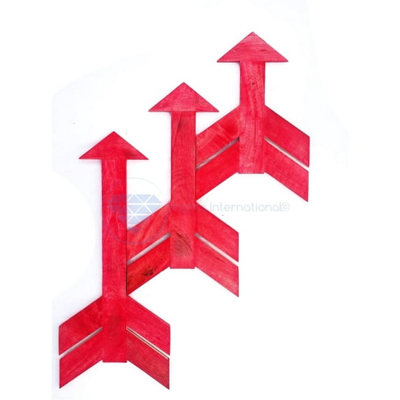 Nagina International Rustic Wooden Arrows Set of 3 Arrows Wood Arrow Decor Arrow Wall decor Rustic Home Decor Arrow Sign Modern Wood Arrow