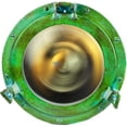 thumbnail image 1 of Nagina International Shipwrecked Artificially Rustic Vintage Ship's Porthole Mirror | Pirate's Exclusive Nautical Wall Decor & Gifts (17 Inches, Green Patina), 1 of 5