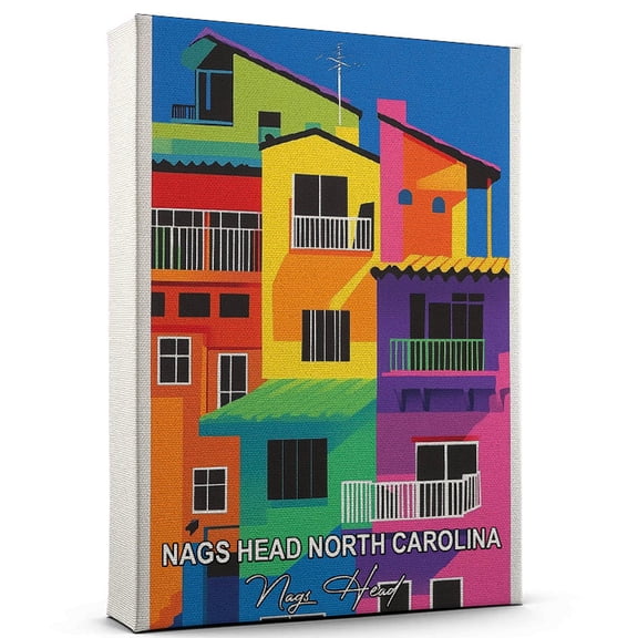 Nags Head North Carolina Travel Canvas Wall Art  Nags Head Canvas  A Scenic Artwork That Evokes Calmness, Wanderlust, and Connection with the World