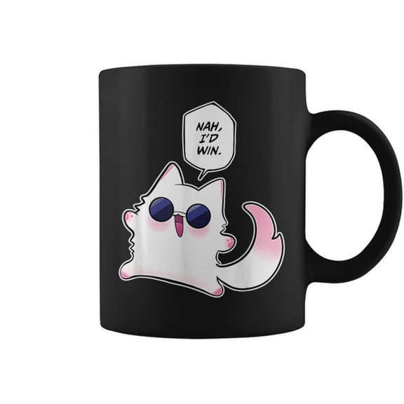 Nah Id Win Gojo Cat Meme Coffee Mugs