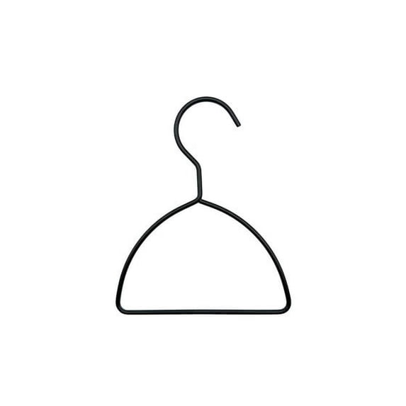 Nahanco Accessory Hanger, Matte Black Metal, 7 X 5.9, 100 Per Carton