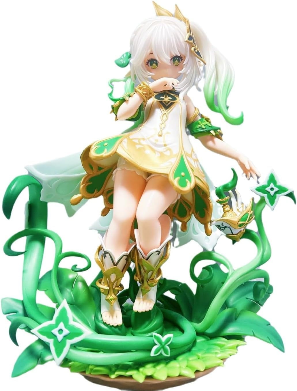 Nahida Figure, Grass God Half Squat Nahida Anime Figures 28cm/11inch Model Game Character Statue Collection Decoration Gift