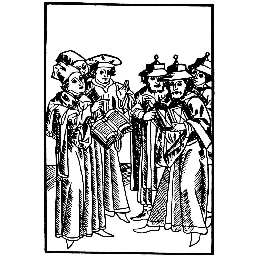 Spanish Rabbis Nahmanides. Nmoshe Ben Nahman Gerondi. Spanish Rabbi. Woodcut Of ...