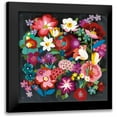 thumbnail image 1 of Nai, Danhui 12x12 Black Modern Framed Museum Art Print Titled - Alpine Florals, 1 of 5
