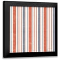thumbnail image 1 of Nai, Danhui 12x12 Black Modern Framed Museum Art Print Titled - Floursack Nautical Pattern IIA, 1 of 5
