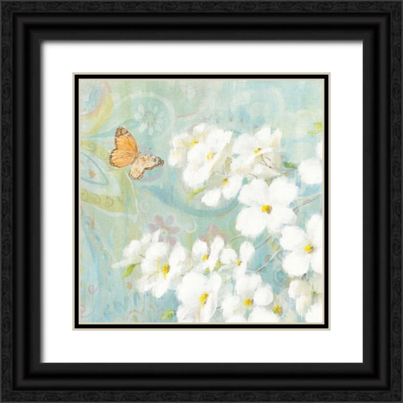 Nai, Danhui 12x12 Black Ornate Wood Framed with Double Matting Museum Art Print Titled - Spring Dream III