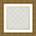 thumbnail image 1 of Nai, Danhui 12x12 Gold Ornate Wood Framed with Double Matting Museum Art Print Titled - Floursack Lemon Pattern IIB, 1 of 4