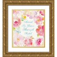 thumbnail image 1 of Nai, Danhui 12x13 Gold Ornate Wood Framed with Double Matting Museum Art Print Titled - Midsummer II Crop with Verse, 1 of 4
