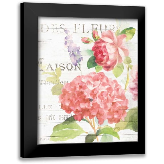 Nai, Danhui 12x14 Black Modern Framed Museum Art Print Titled - Maison Des Fleurs IV