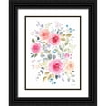 thumbnail image 1 of Nai, Danhui 12x14 Black Ornate Wood Framed with Double Matting Museum Art Print Titled - Lush Roses I, 1 of 4