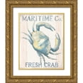 thumbnail image 1 of Nai, Danhui 12x14 Gold Ornate Wood Framed with Double Matting Museum Art Print Titled - Floursack Nautical III, 1 of 4