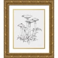 thumbnail image 1 of Nai, Danhui 12x14 Gold Ornate Wood Framed with Double Matting Museum Art Print Titled - Natures Sketchbook I Bold Light Gray, 1 of 4