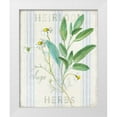 thumbnail image 1 of Nai, Danhui 12x14 White Modern Wood Framed Museum Art Print Titled - Floursack Herbs III, 1 of 4