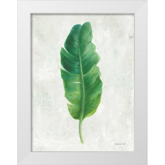 Nai, Danhui 12x14 White Modern Wood Framed Museum Art Print Titled - Palms of the Tropics V