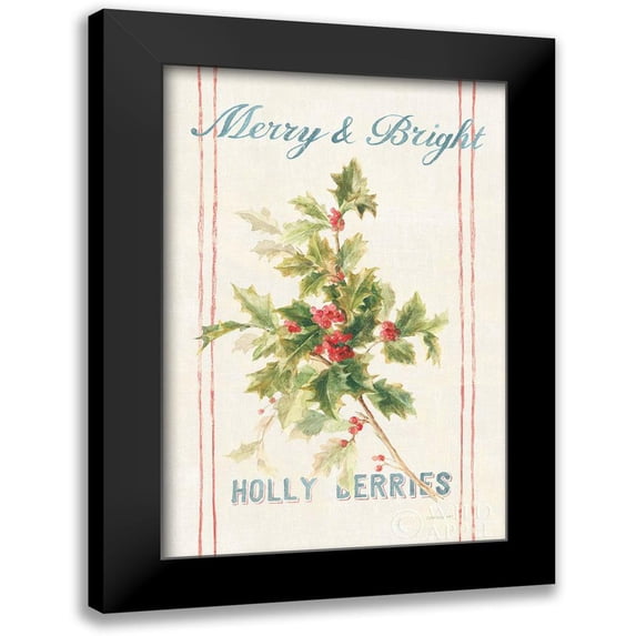 Nai, Danhui 13x18 Black Modern Framed Museum Art Print Titled - Floursack Holiday Bright I v2