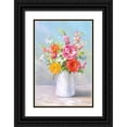 thumbnail image 1 of Nai, Danhui 13x18 Black Ornate Wood Framed with Double Matting Museum Art Print Titled - Country Bouquet II, 1 of 4