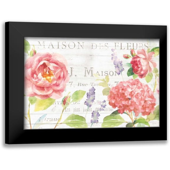 Nai, Danhui 14x11 Black Modern Framed Museum Art Print Titled - Maison Des Fleurs I