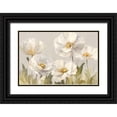 thumbnail image 1 of Nai, Danhui 14x11 Black Ornate Wood Framed with Double Matting Museum Art Print Titled - White Anemones, 1 of 4