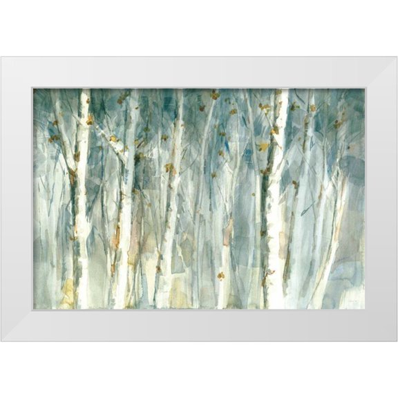 Nai, Danhui 14x11 White Modern Wood Framed Museum Art Print Titled - Meadows Edge II