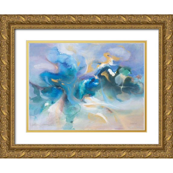 Nai, Danhui 14x12 Gold Ornate Wood Framed with Double Matting Museum Art Print Titled - Turbulence